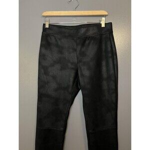 HUE Leggings Womens Medium Black Camo High Rise Stretch Pull On Style 20595
